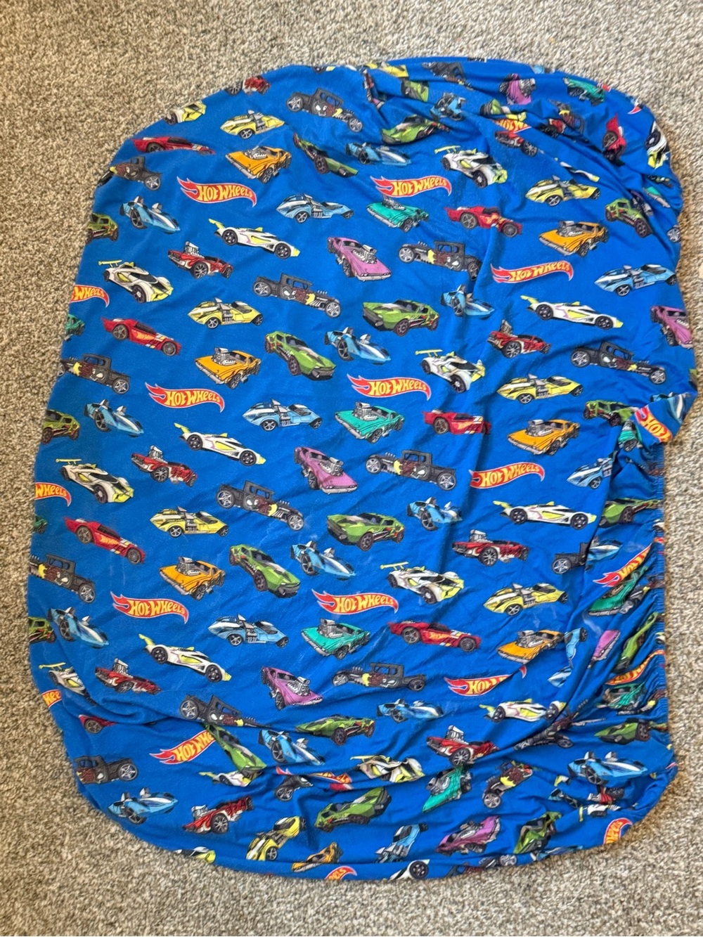 Posh Peanut Blue Hot Wheels Car Print Sleep Sack